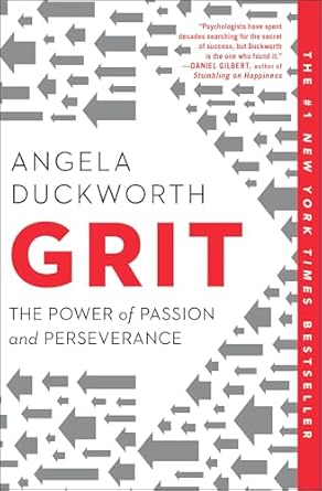 Book cover for Grit: The Power of Passion and Perseverance by Angela Duckworth
