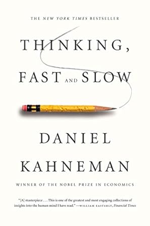 Book cover for Thinking, Fast and Slow by Daniel Kahneman